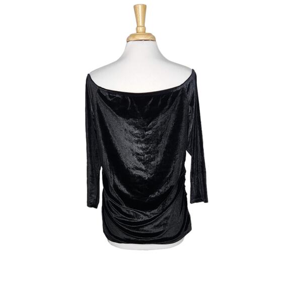 Torrid Stretch Velvet Shirred Front Off The Shoulder Top Size 2X NWT - Picture 5 of 9